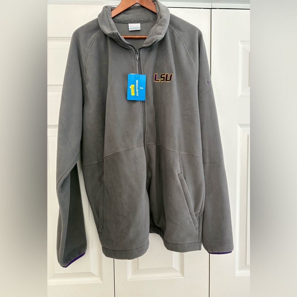 LSU Men's Collegiate Flanker IV Fleece Jacket. Size 2XL, XXL. NWT.